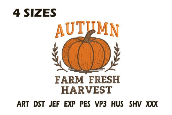 Autumn Farm Fresh Harvest Embroidery Design Review