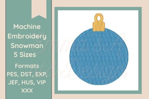 Christmas Bauble Machine Embroidery Review