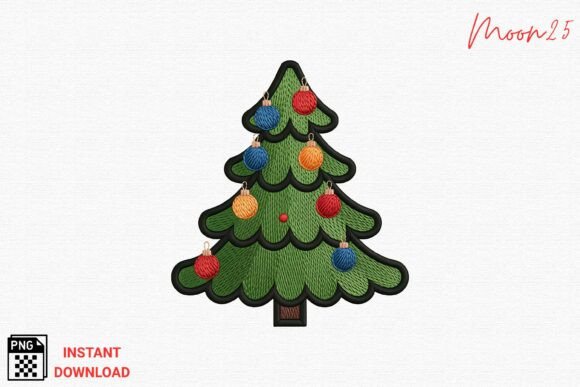 Christmas Tree Ornament Embroidery PNG Review for Sellers