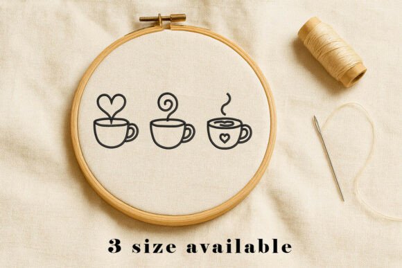 Coffee Cup Heart Embroidery Design Review for Sellers