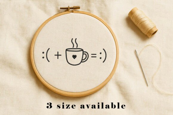 Coffee Mood Embroidery Design File Review for Seasonal Use