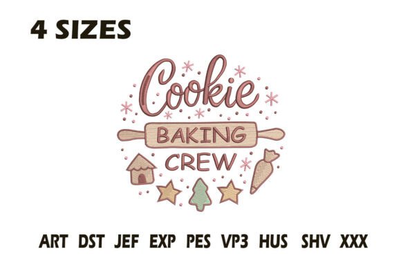 Cookie Baking Crew Embroidery: A Playful Addition to Your Collection
