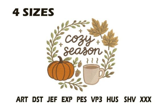 Cozy Season Fall Wreath Embroidery Review for Boutique Sweatshirts