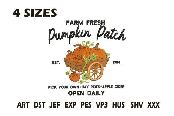 Farm Fresh Pumpkin Patch Embroidery Design Review