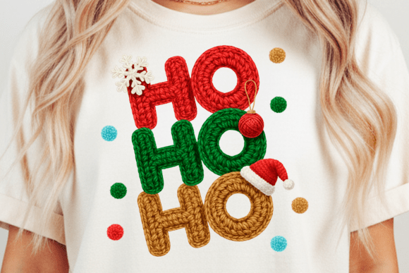 Faux Embroidery Ho Ho Ho PNG Hook Yarn: A Festive Holiday Design Review