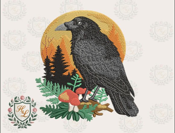 Forest Raven Embroidery Files: A Seller’s Perspective