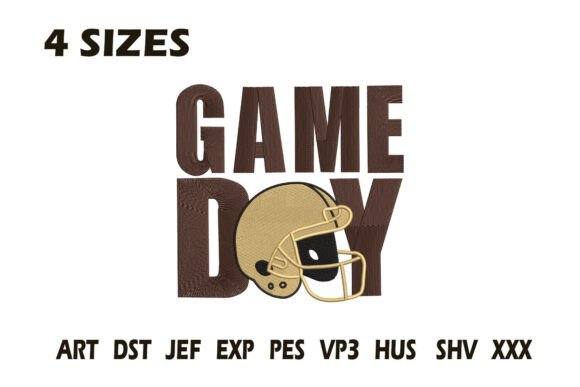 Game Day Football Helmet Embroidery: A Booth-Worthy Design