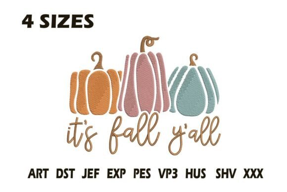 It’s Fall Y’all Pumpkin Embroidery Design Review