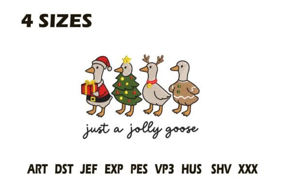Just a Jolly Goose Christmas Embroidery Review for Small Business Use