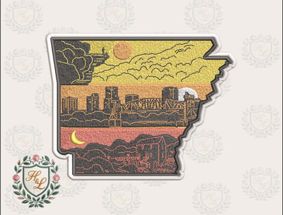 Layers of Arkansas Embroidery Files for Meaningful Handmade Gifts