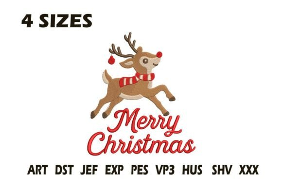 Merry Christmas Reindeer Embroidery: A Playful Holiday Design Review