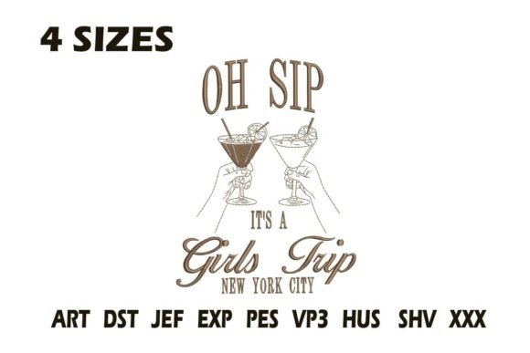 Oh Sip Girls Trip Embroidery Review for Real Projects