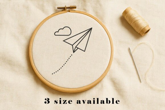 Paper Plane Embroidery Design File Review for Apparel Projects