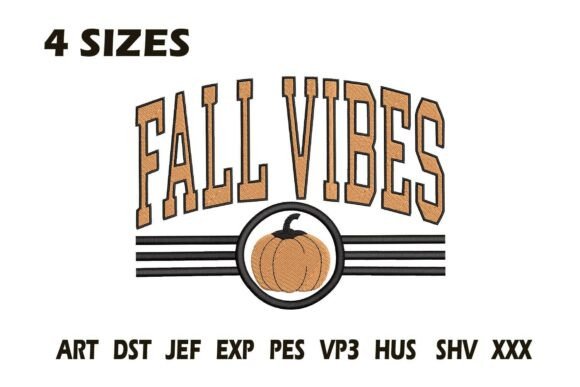 Review: Fall Vibes Varsity Pumpkin Embroidery