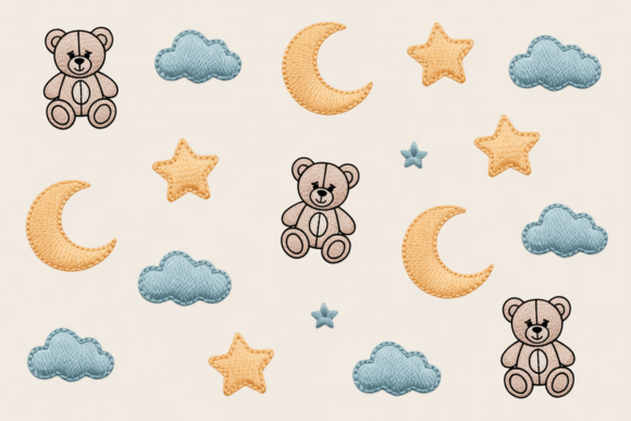 Reviewing Baby Embroidery Pattern for a Boutique Sweatshirt Collection