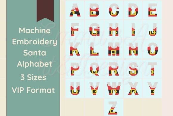Santa Machine Embroidery Alphabet - VIP Review for Craft Fair Success