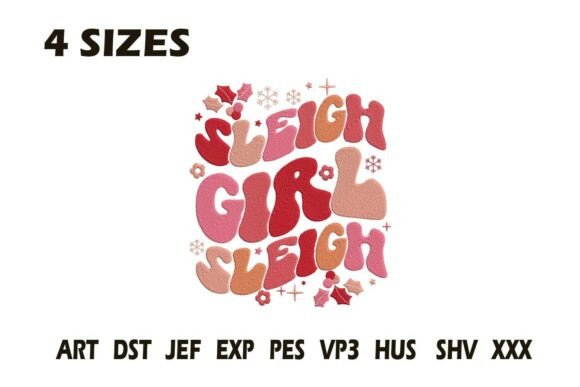 Sleigh Girl Sleigh Embroidery Design Review for Business Use