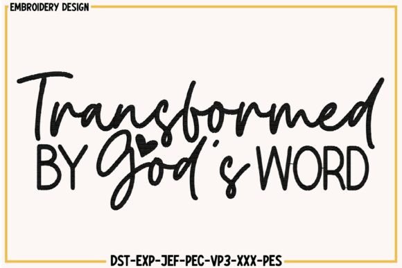 Transformed by God’s Word Embroidery – A Review for Craft Fair Creators