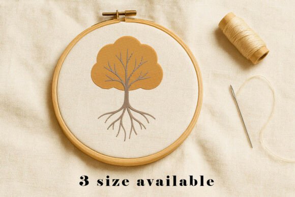 Tree Roots Embroidery Design File Review for Apparel Projects