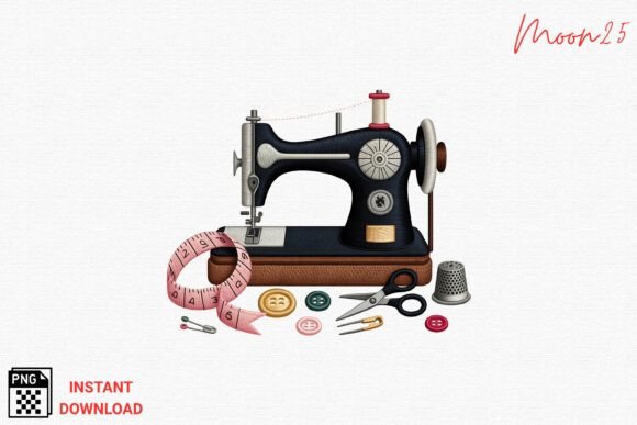 Vintage Sewing Tools Embroidery PNG Review for Craft Fair Success