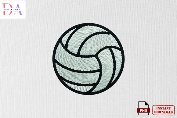 Volleyball Sports Embroidery PNG: A Seasonal Design Review