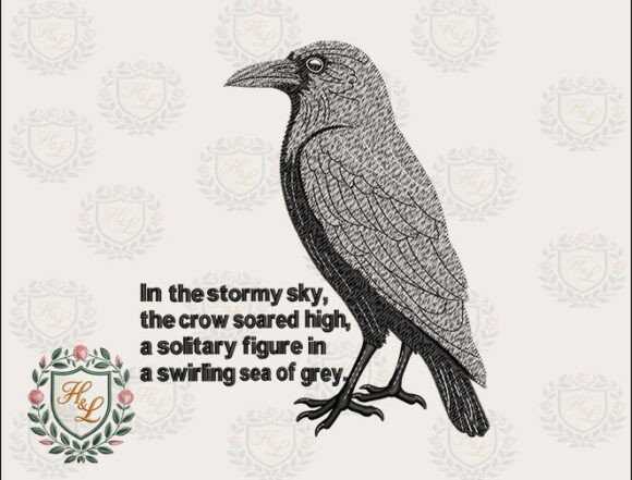 Wildlife Crow Embroidery Files Review for Etsy and Small Shop Use